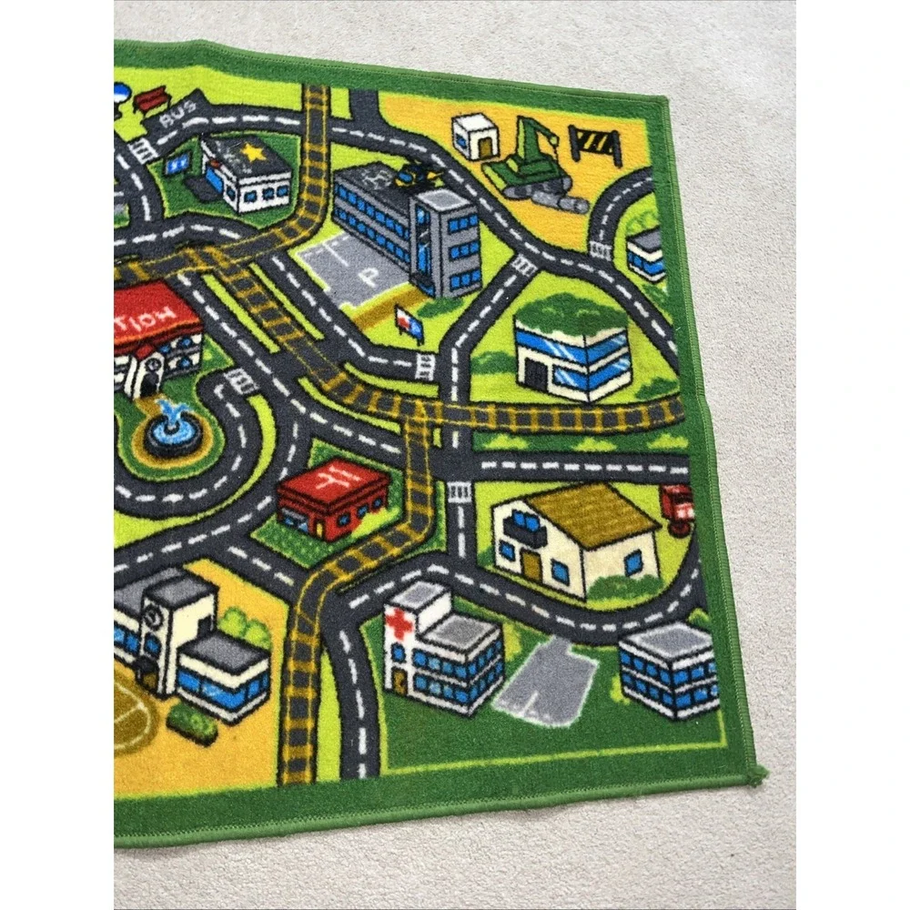 Rectangle Shape‎ Kids Rug Carpet with Anti Skid Backing Made Of Nylon-3 x 5 feet